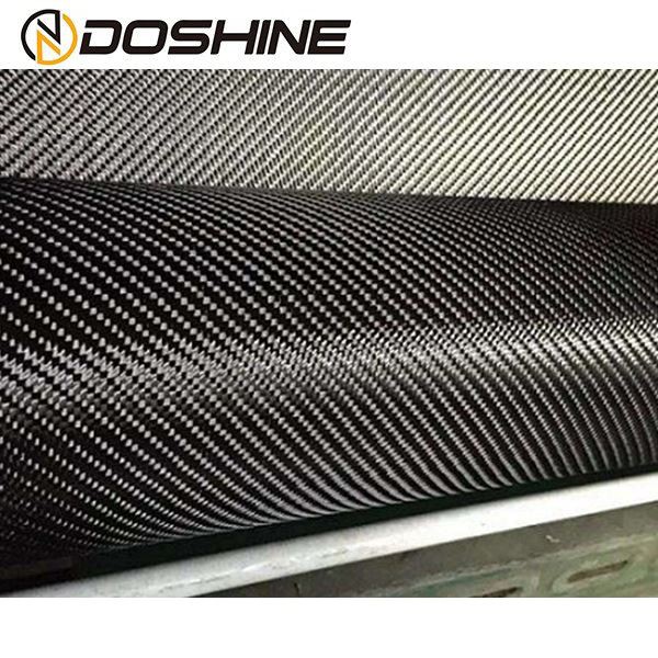 Dua arah 12k480g Kain Serat Karbon Hitam Polos
